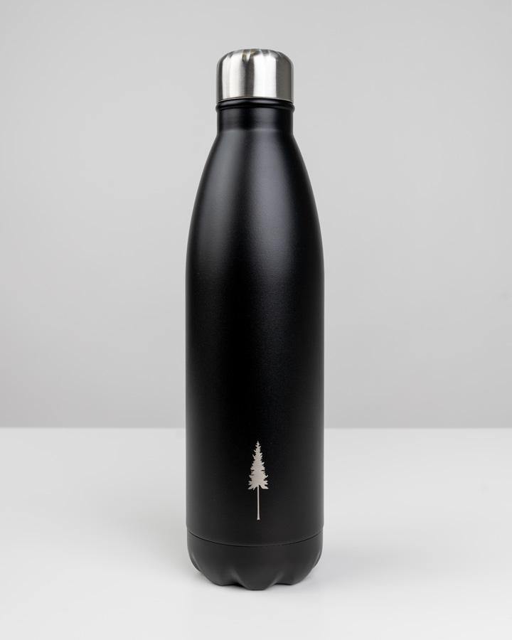 NIKIN TreeBottle Trinkflasche Schwarz 500ml Edelstahl isoliert