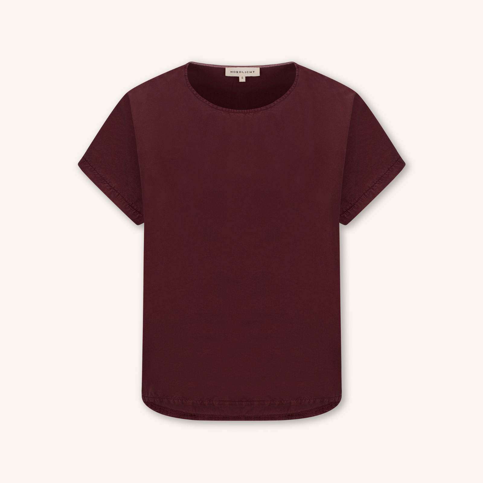 NORDLICHT Ida T-Shirt Rot aus Tencel lockerer Schnitt