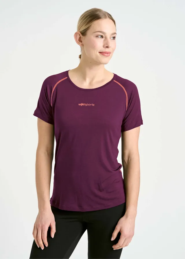 Wijld Fanny Purple Coral Damen Sportshirt Lyocell