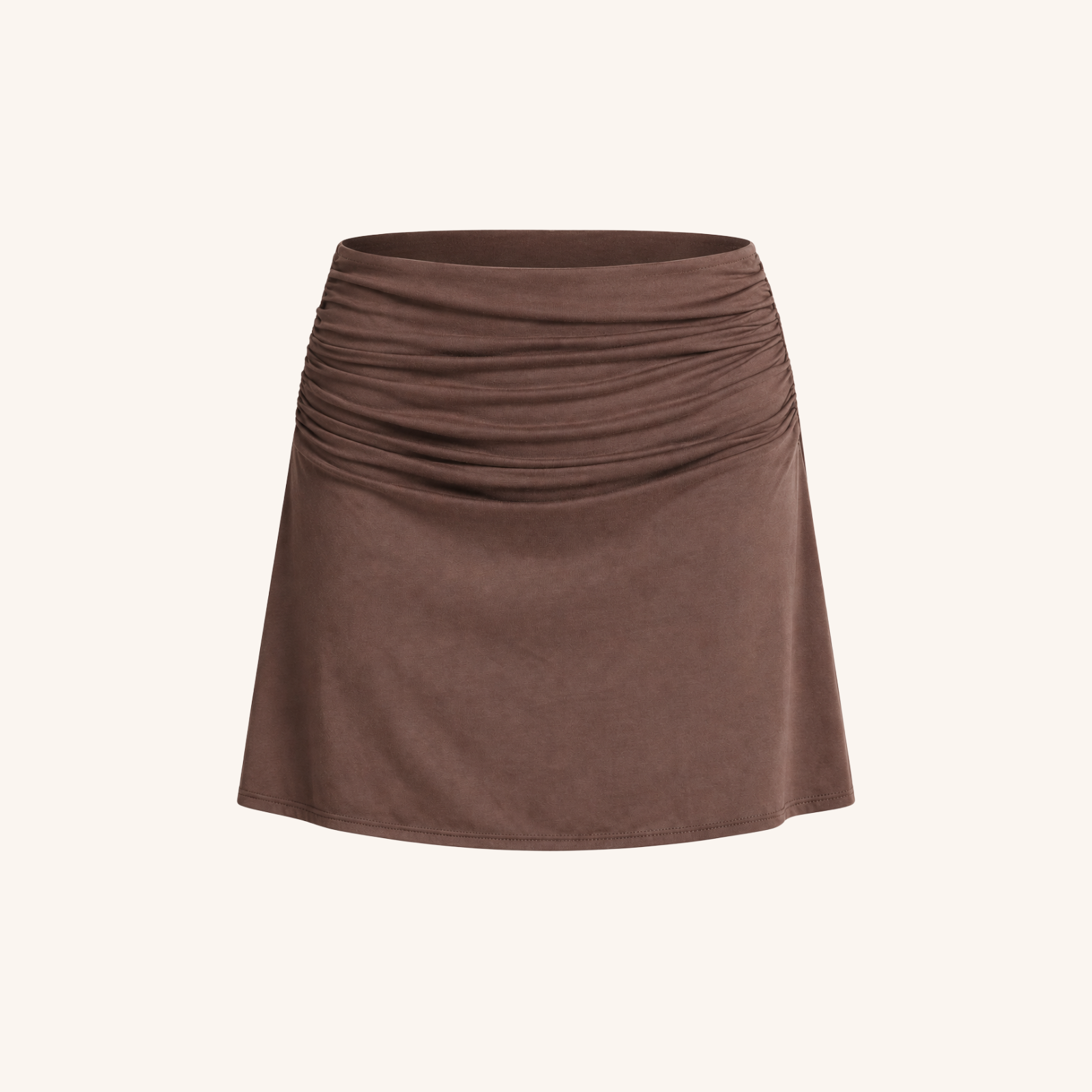 Nordlicht Runa Jersey Mini Rock Braun Bio-Baumwolle