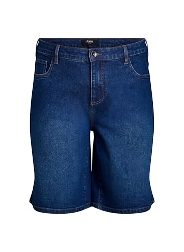 ZIZZI Flash Denim Shorts Weit Gr 46 Dark Blue Freizeitshorts