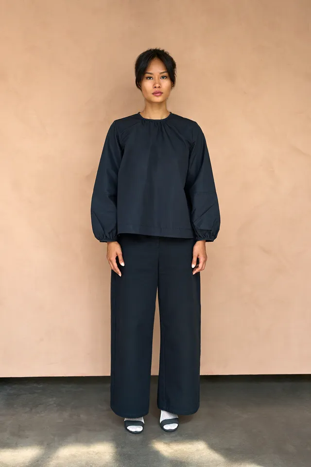 Christiane Strobel ANJALI Hose Bio-Twill gerades Bein