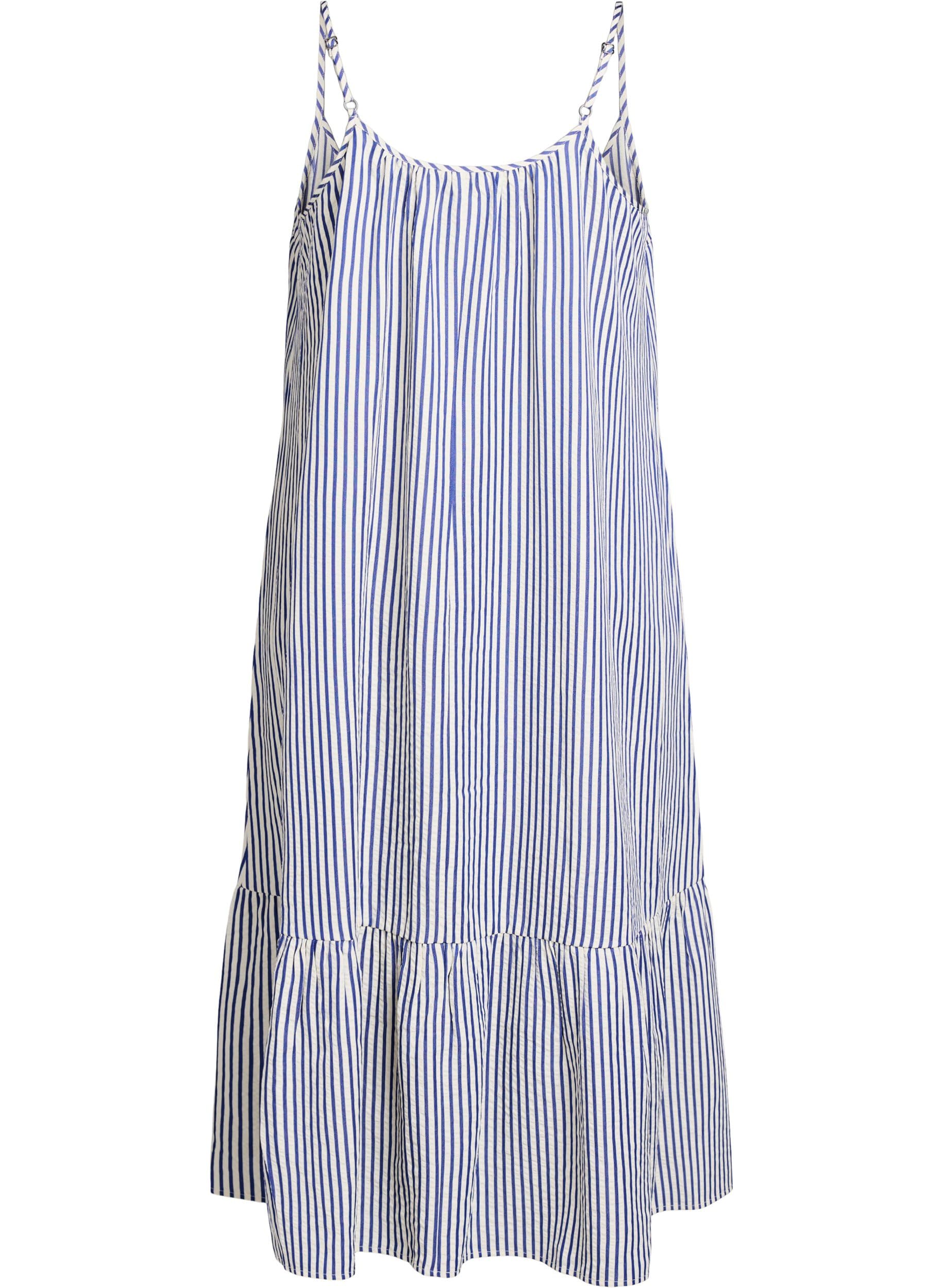 Zizzi Midikleid Streifen Spaghettiträger Gr.42-60