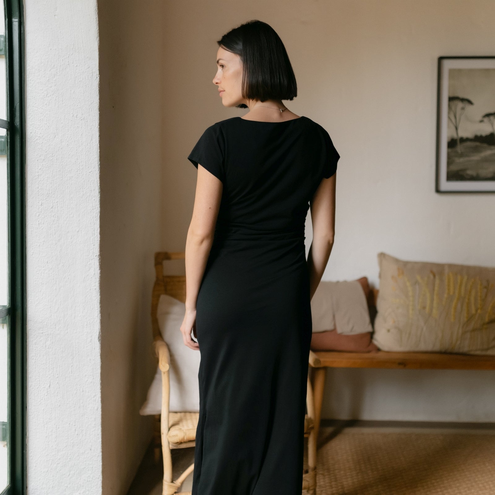 Nordlicht Grete Jersey Kleid Schwarz S
