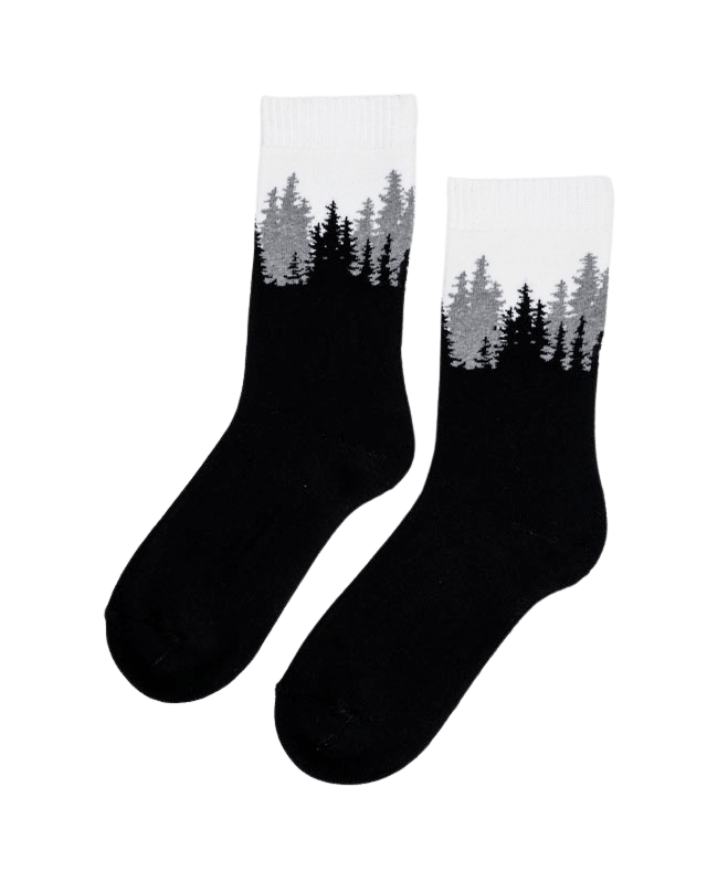NIKIN TreeSocks Cosy Double Socken Forest Black Bambus