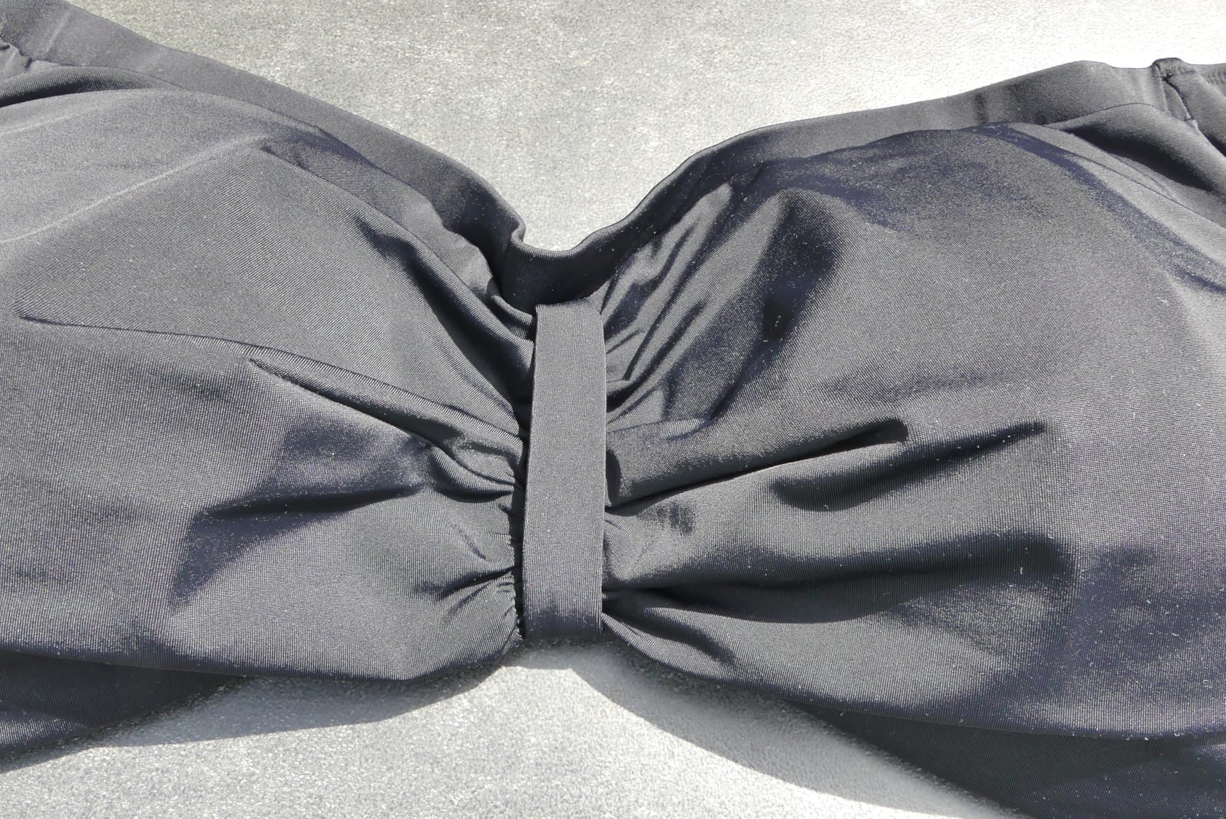 Swim by Zizzi Bikini-BH Bügel Drapierung Gr 42 Schwarz