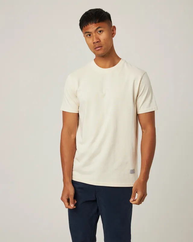 Peregrine Heavyweight T-Shirt Herren Shirt Off-White Baumwolle
