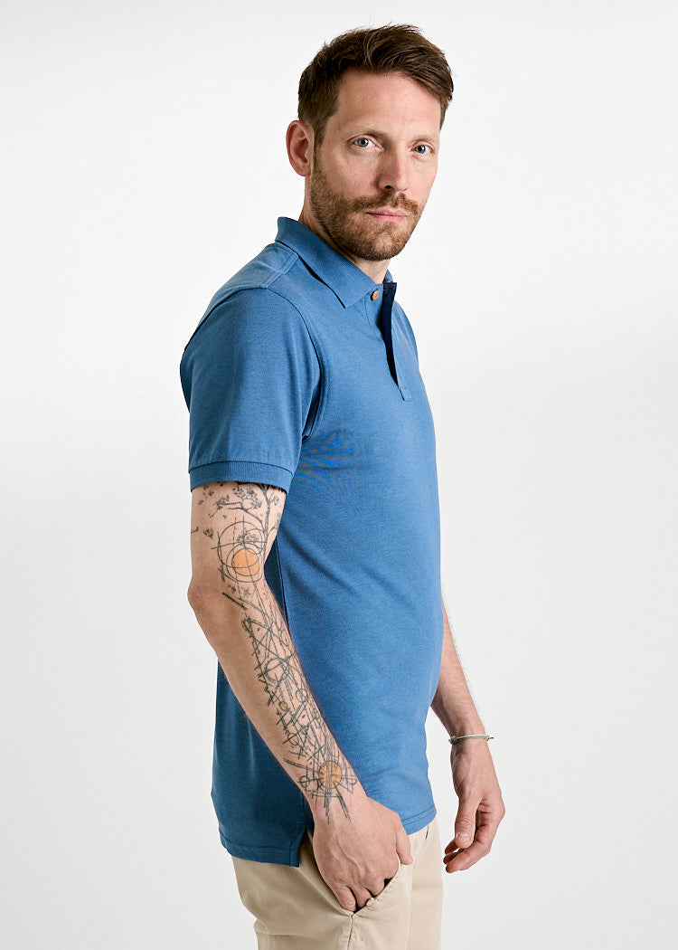 Wijld Paul Polo-Shirt Bijout Blue Slim Regular