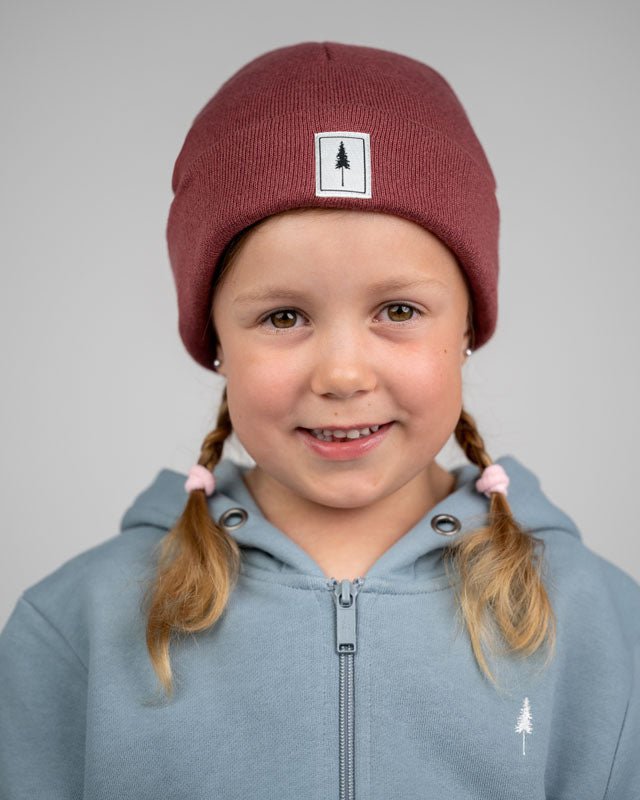 NIKIN Treeanie Classic Kids Mütze Blush Baumwolle