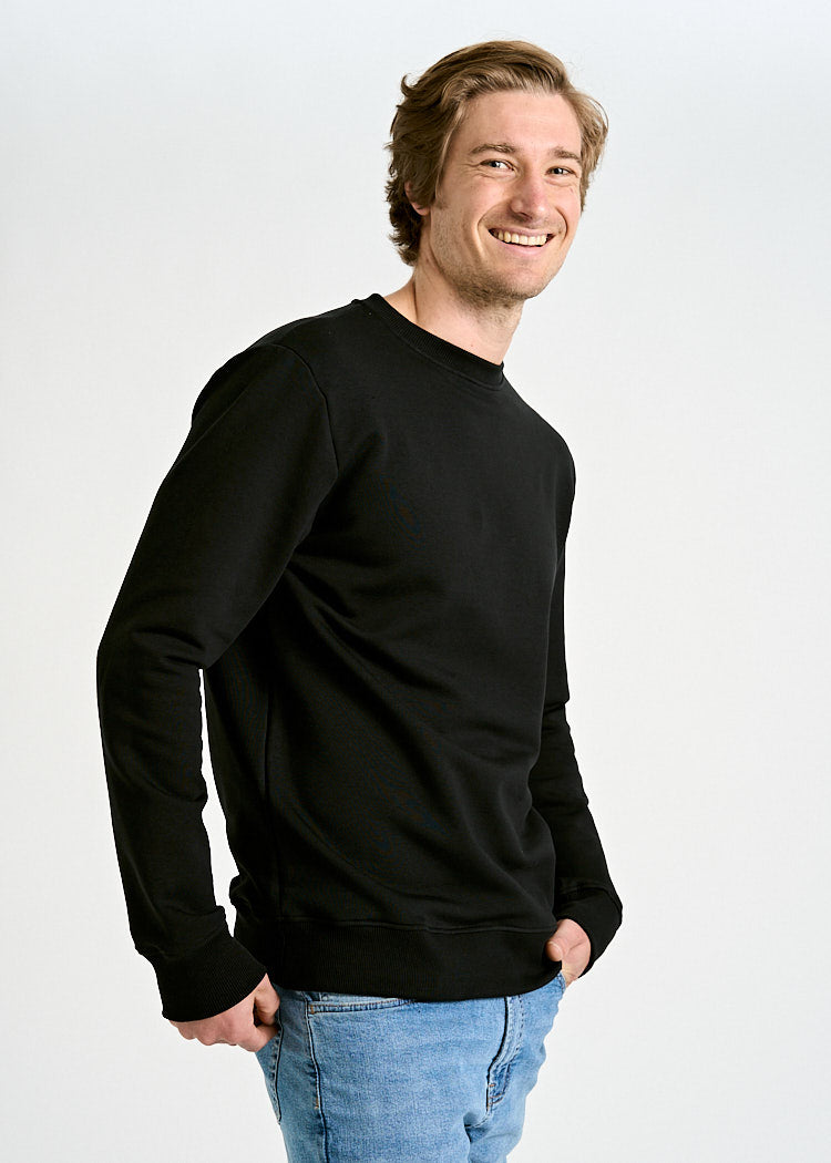 Wijld Till Herren Sweater Black Strick angeraut