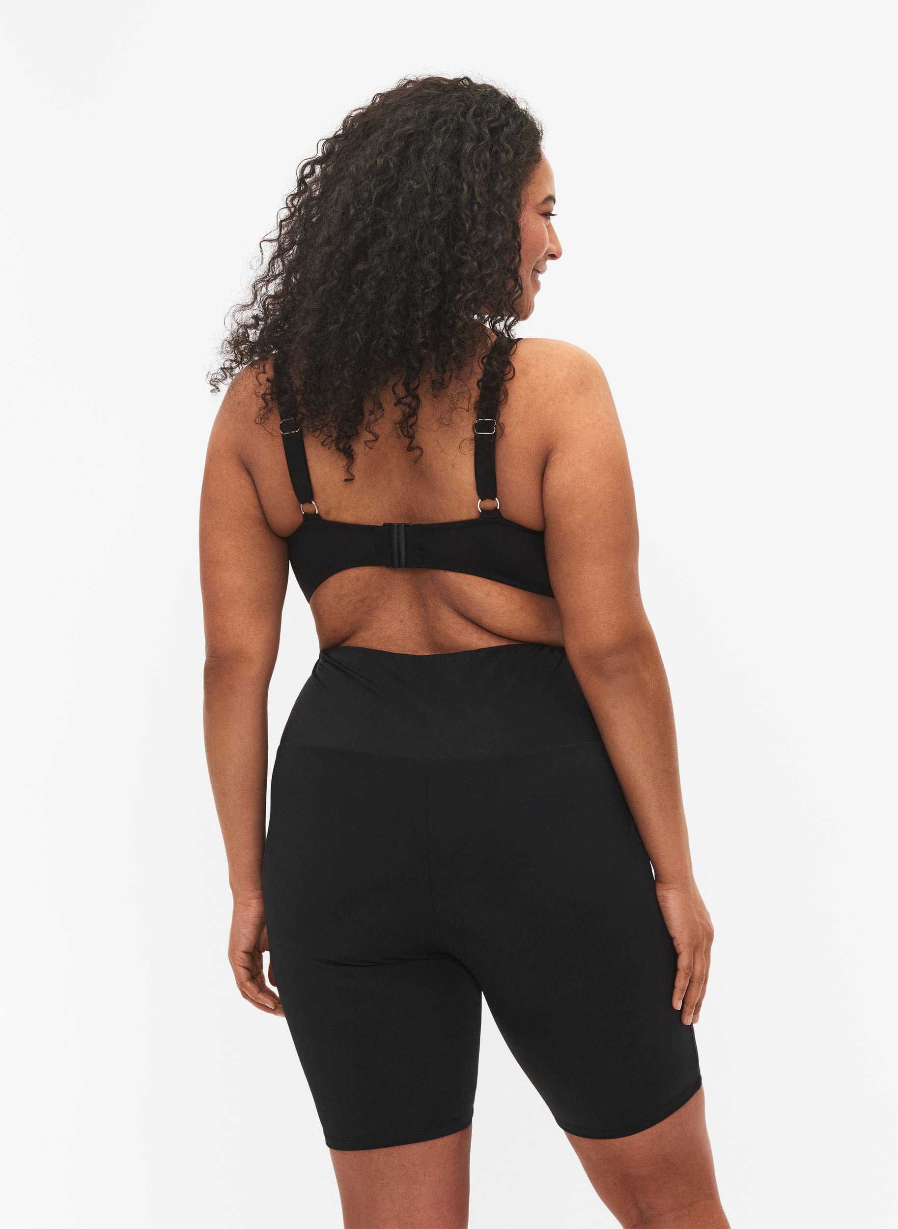 Zizzi Swimwear Badeshorts Lang Hohe Taille schnelltrocknend