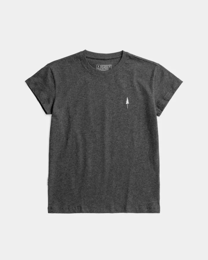 NIKIN TreeShirt Women T-Shirt Black Mel Bio-Baumwolle Damen