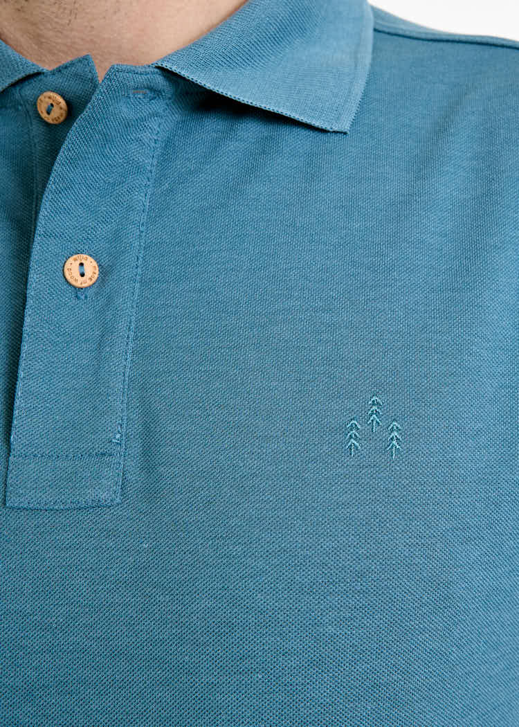 Wijld Paul Blue Stone Herren Polo-Shirt Bio