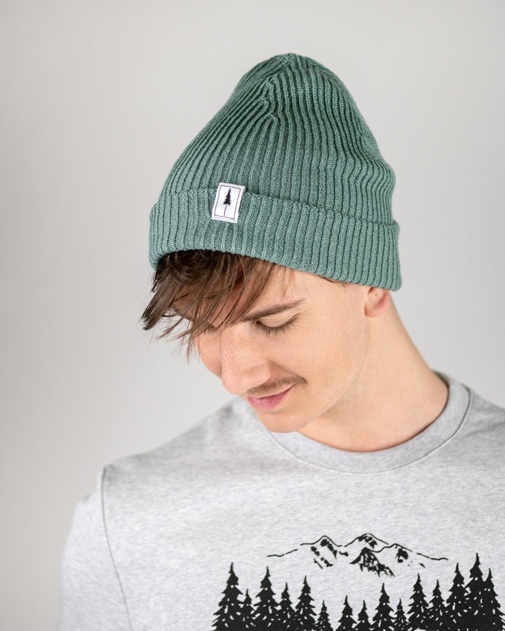 NIKIN Treeanie Ribbed Mütze Turquoise One Size