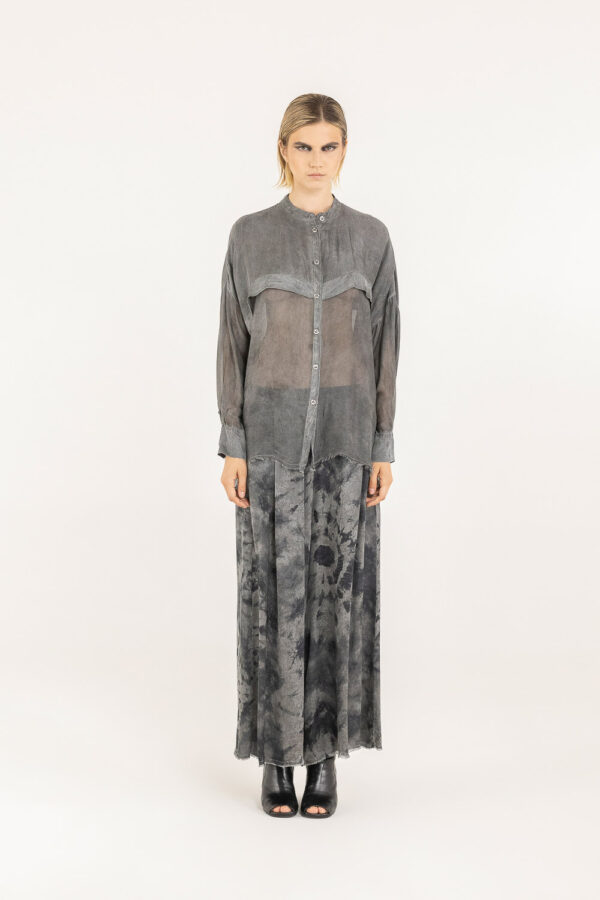 Sanctamuerte Camicie Camicia Boxy Over Bluse Viskose-Seide