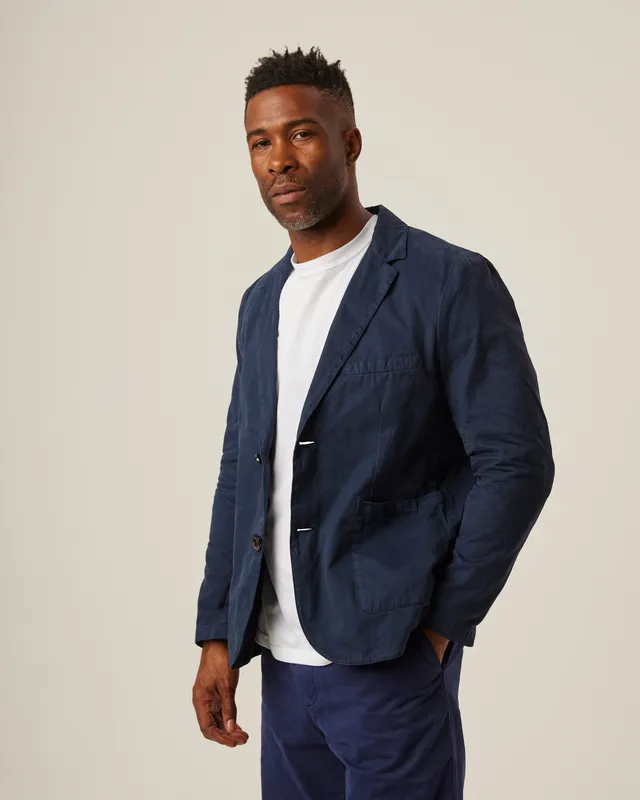 Peregrine Belmont Blazer Navy Baumwolle