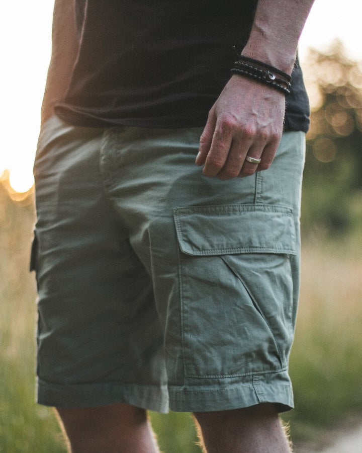NIKIN TreeShorts ReCotton Cargo Herren Shorts Slate Grey Baumwolle
