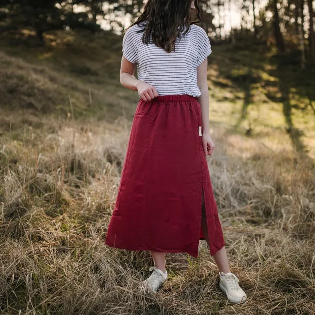 NORDLICHT Marit Rock lang M Tencel A-Linie