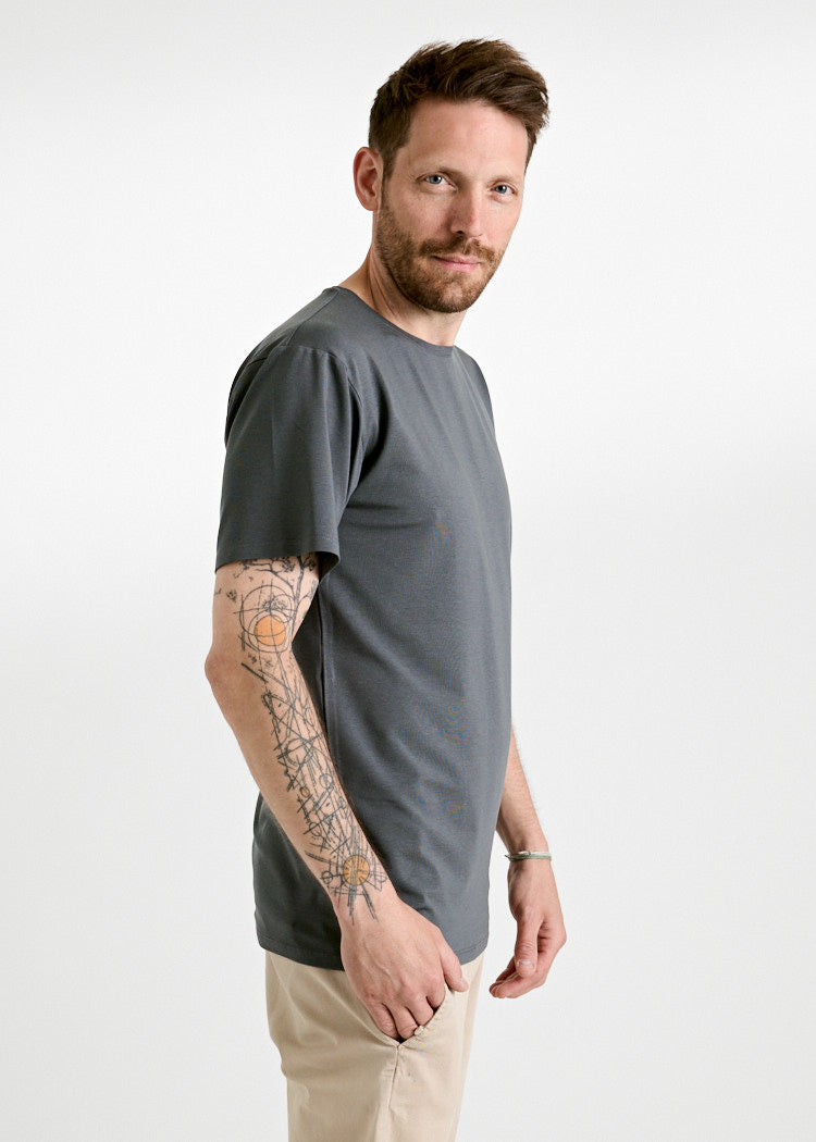 Wijld Timo Woodshirt Herren T-Shirt Dark Gray atmungsaktiv