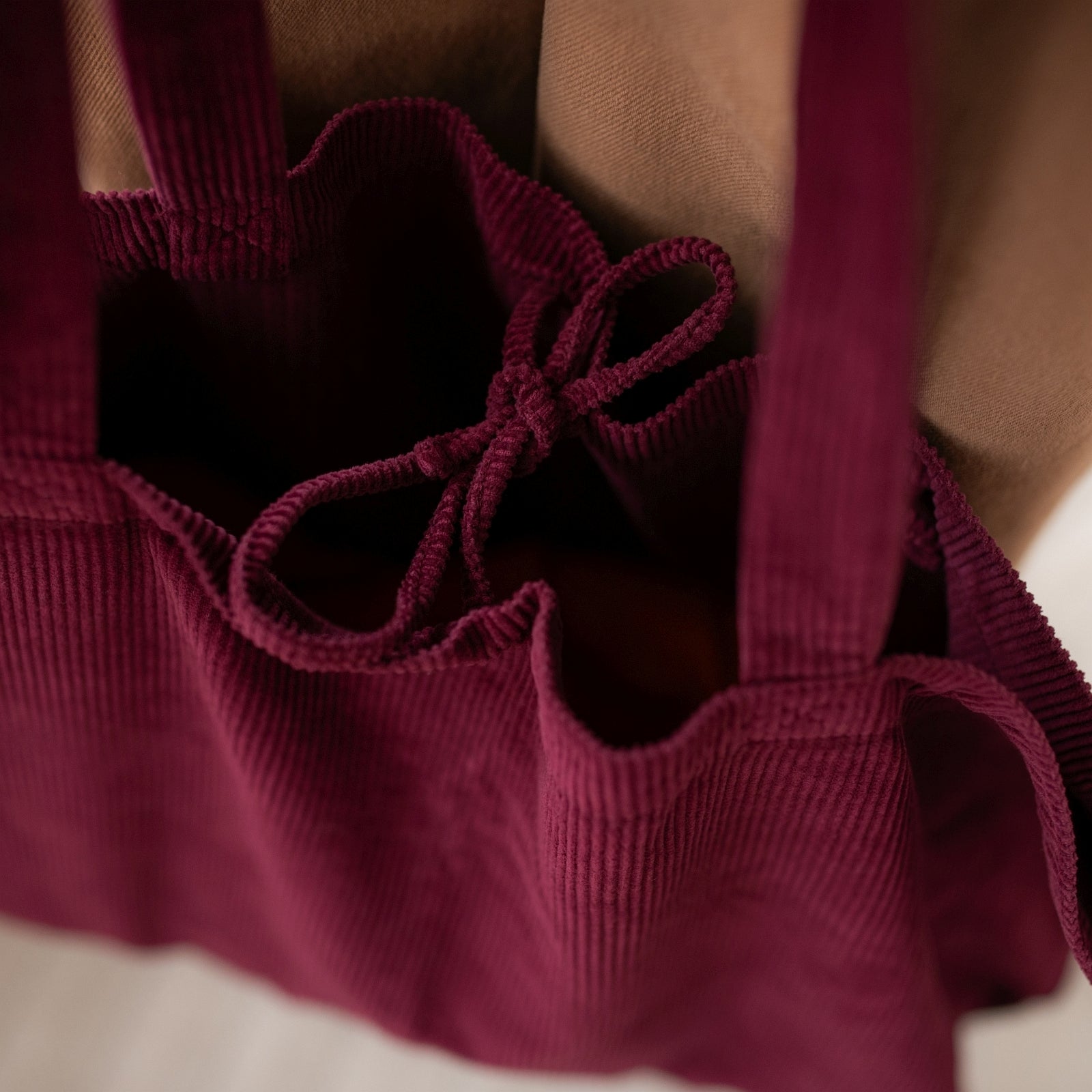 NORDLICHT Mari Cordtasche Shopper Bordeaux Rot