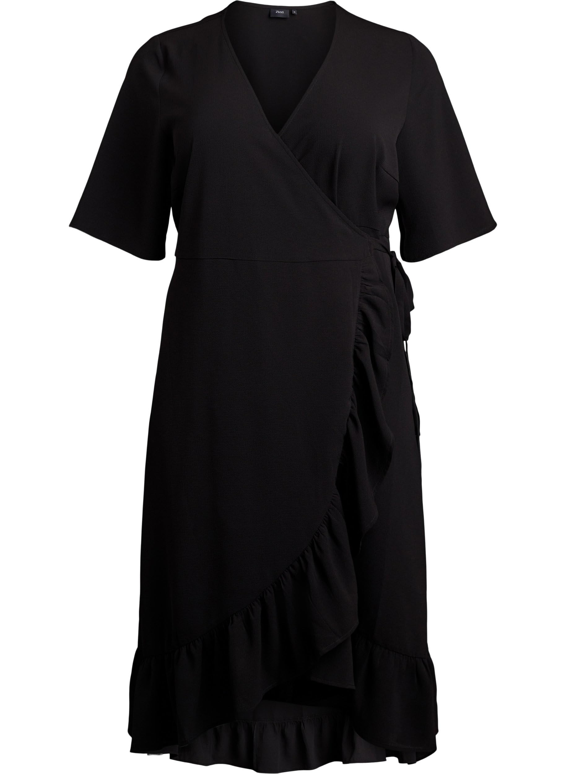 Zizzi Wickelkleid Große Größen Kurzarm mit Print