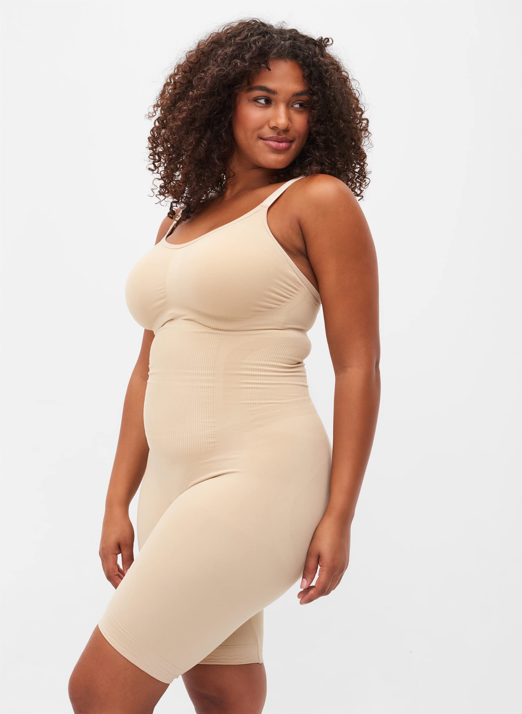 Zizzi Shapewear Overall Damen formend nahtlos mit Trägern