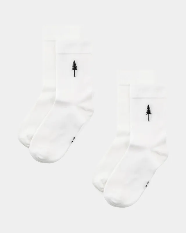 NIKIN TreeSocks Standard Socken Snow White-Chalk 2er weiß