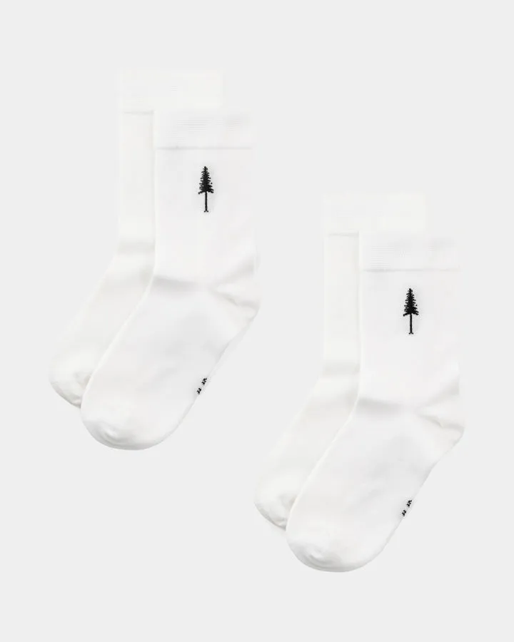 NIKIN TreeSocks Standard Socken Snow White-Chalk 2er weiß