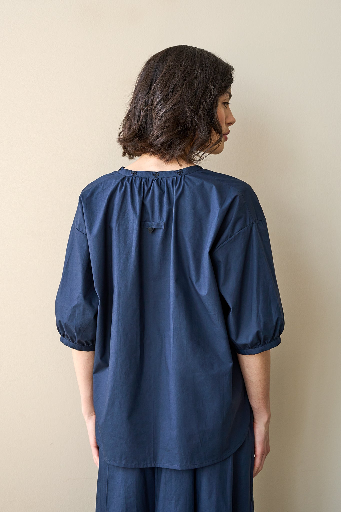 Christiane Strobel Oberteile OFELIA Bluse Bio-Baumwolle Blau