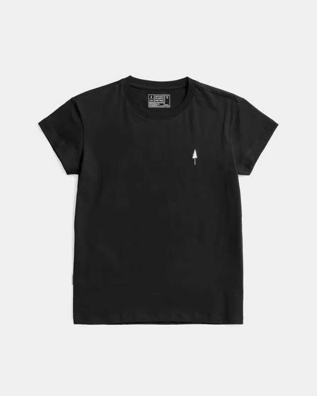 NIKIN TreeShirt Women T-Shirt Black Bio-Baumwolle