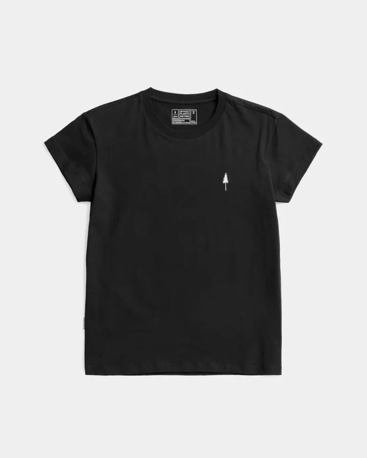 NIKIN TreeShirt Women T-Shirt Black Bio-Baumwolle