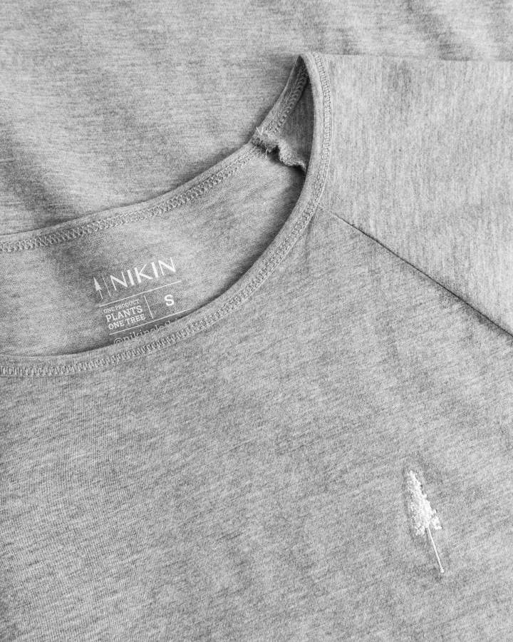 NIKIN TreeShirt Raglan Coffee Grey Mel T-Shirt Damen
