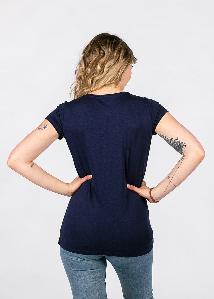 Wijld Sarah Woodshirt Damen Maritim Blue Lyocell
