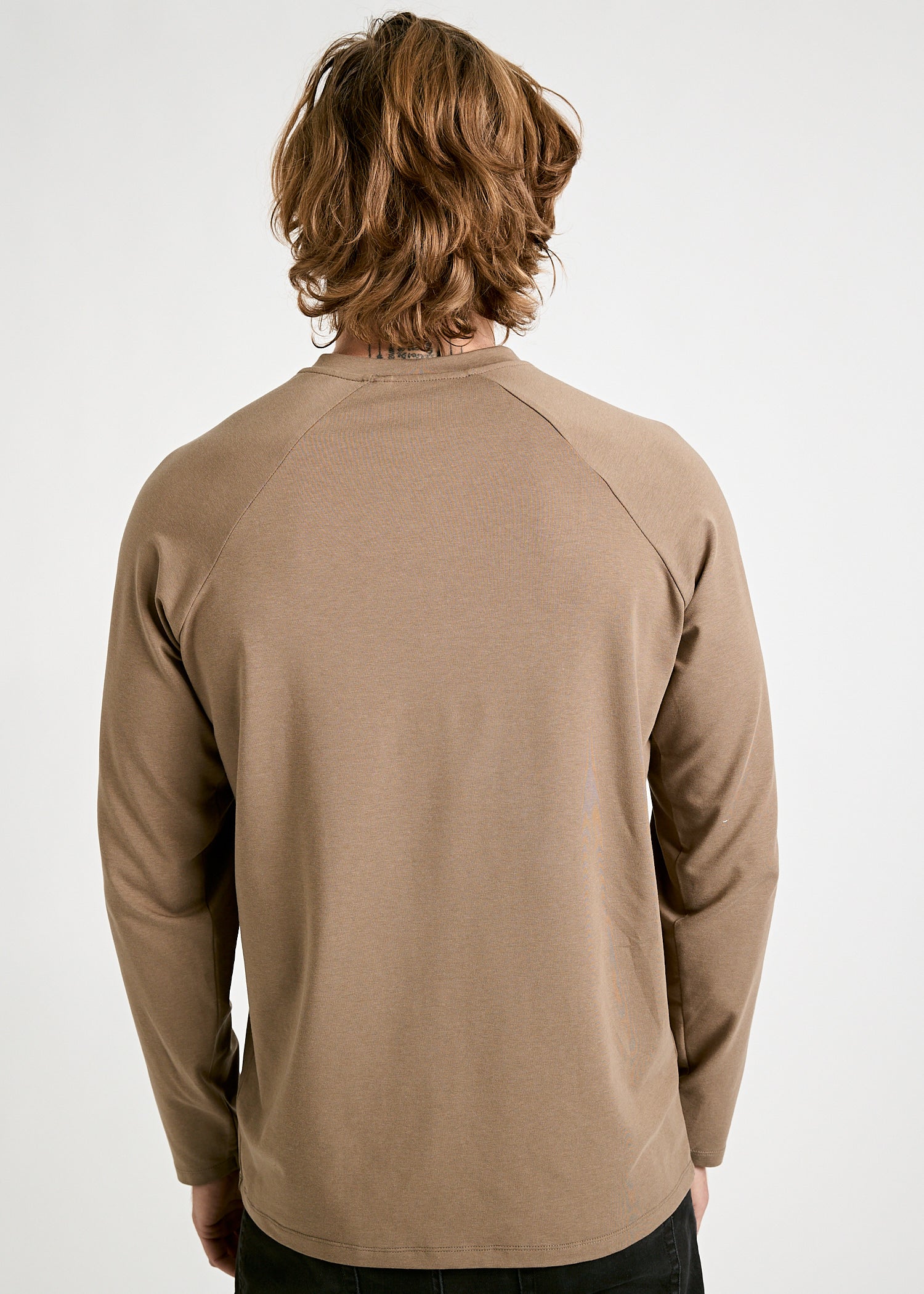 Wijld Fritz Langarmshirt Herren Shiitake Lyocell Bio-Baumwolle