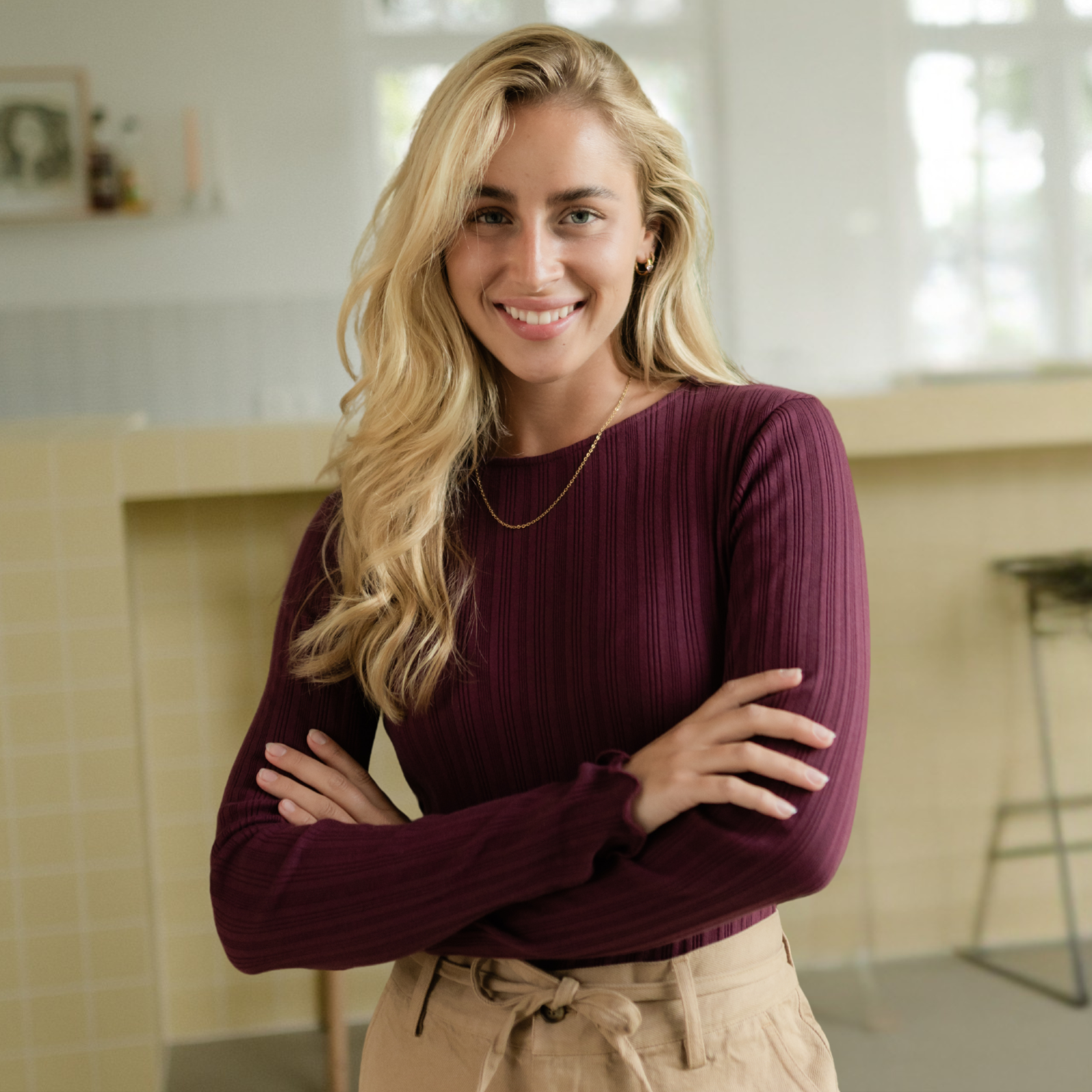 NORDLICHT Maja Langarmshirt Cherry Bio-Baumwolle