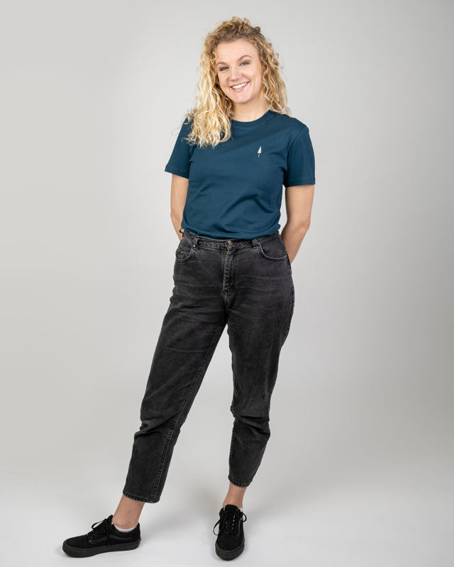 NIKIN TreeShirt Petrol T-Shirt Bio-Baumwolle