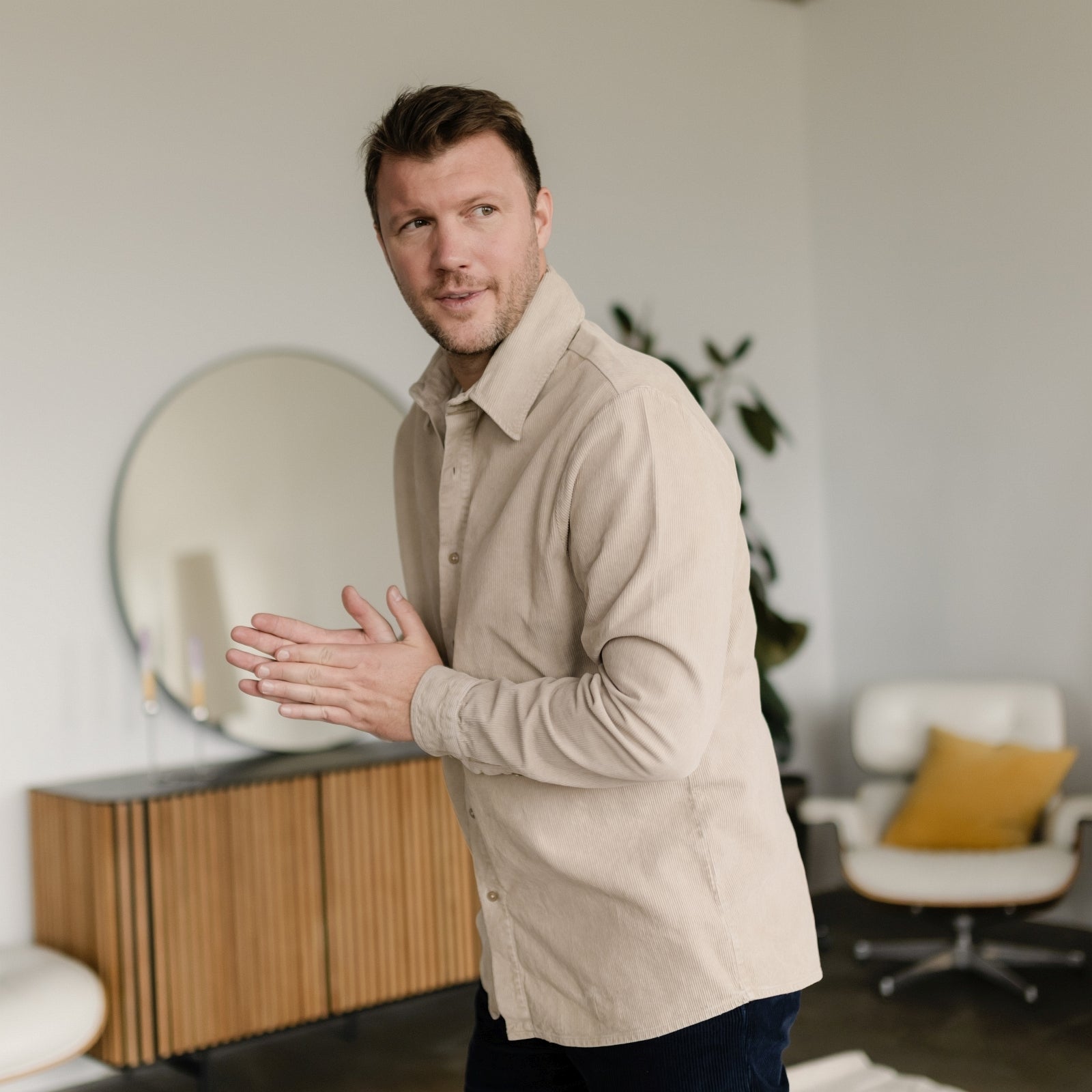 Nordlicht Emil Cord Hemd Herren aus Bio-Baumwolle