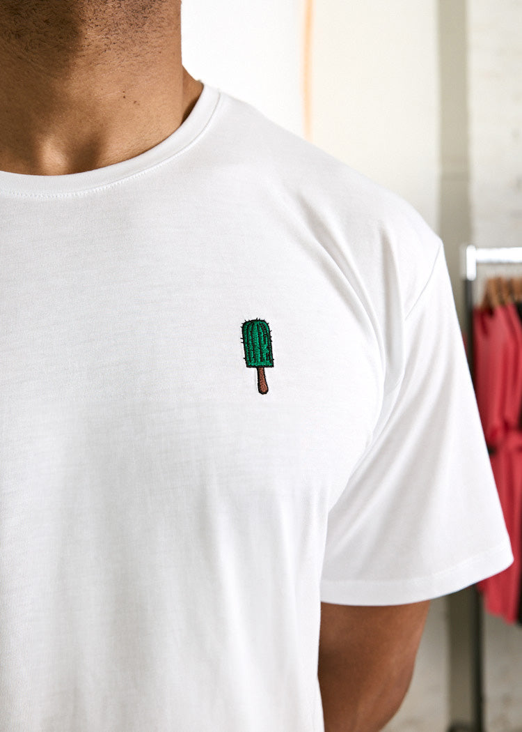 Wijld WoodShirt Timo Herren T-Shirt Kaktuseis Print