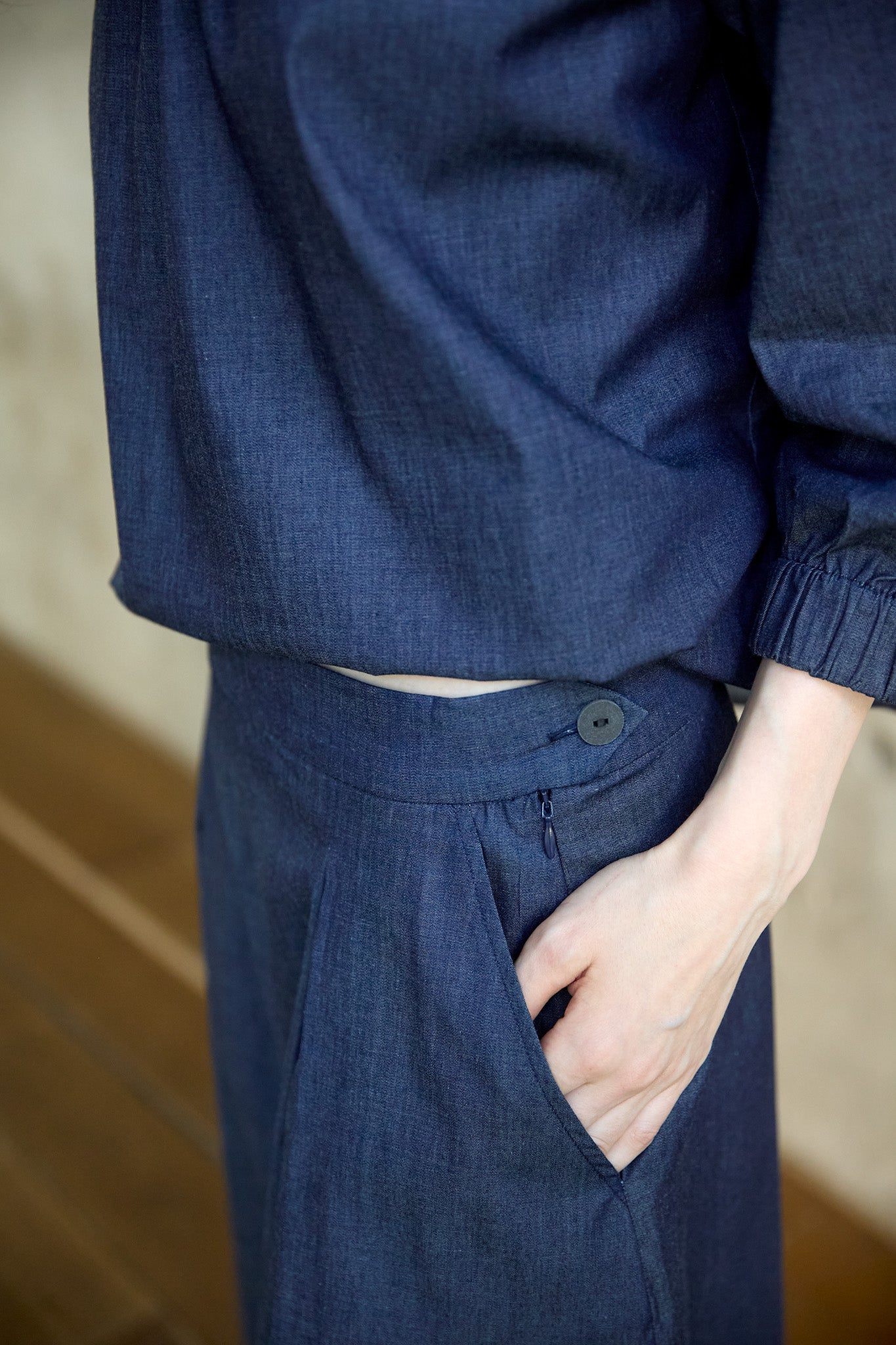 Christiane Strobel FINE Hosenrock Blau Bio-Baumwolle