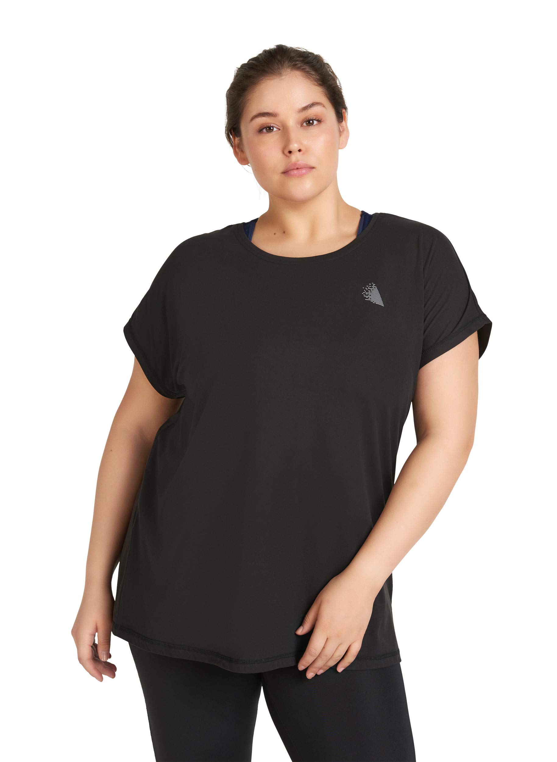 ZIZZI Activewear Sportshirt T-Shirt Kurzarm 46-48 locker
