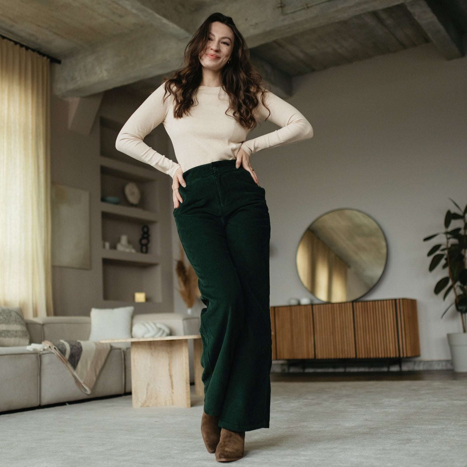 NORDLICHT Tonje Cordhose Bio-Baumwolle gerader Schnitt