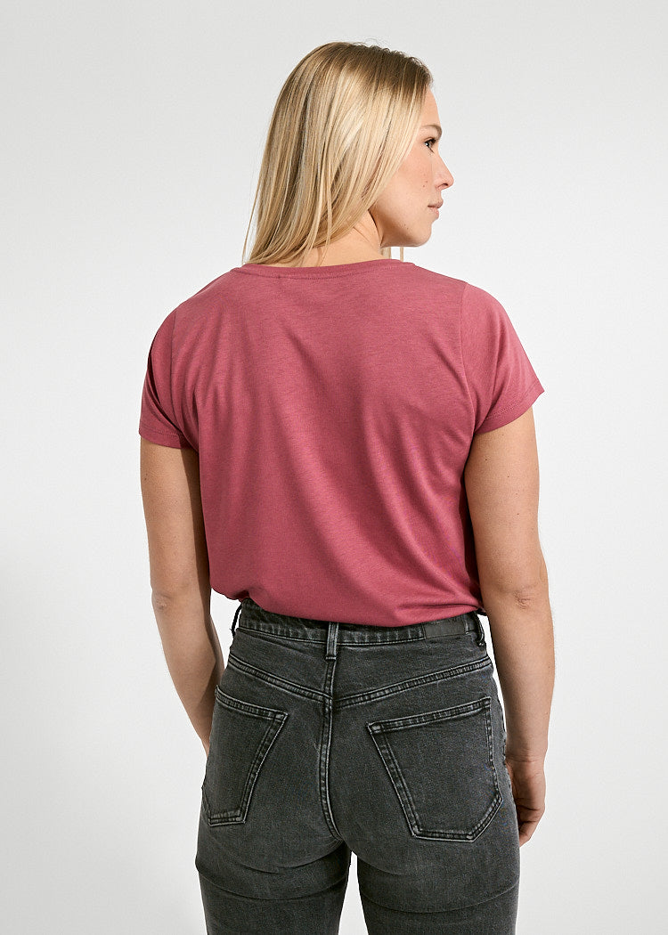Wijld Lena Floral Dove Damen T-Shirt Print Lyocell