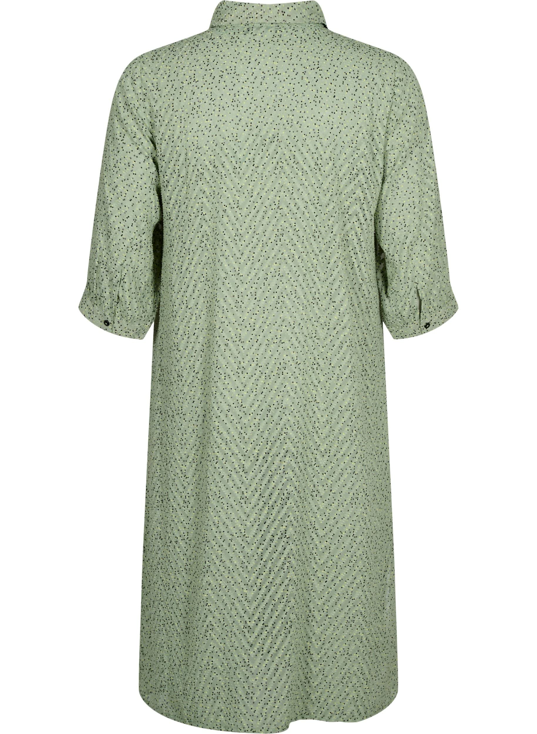 Zizzi Dresses Hemdkleid 3/4 Arm Dots