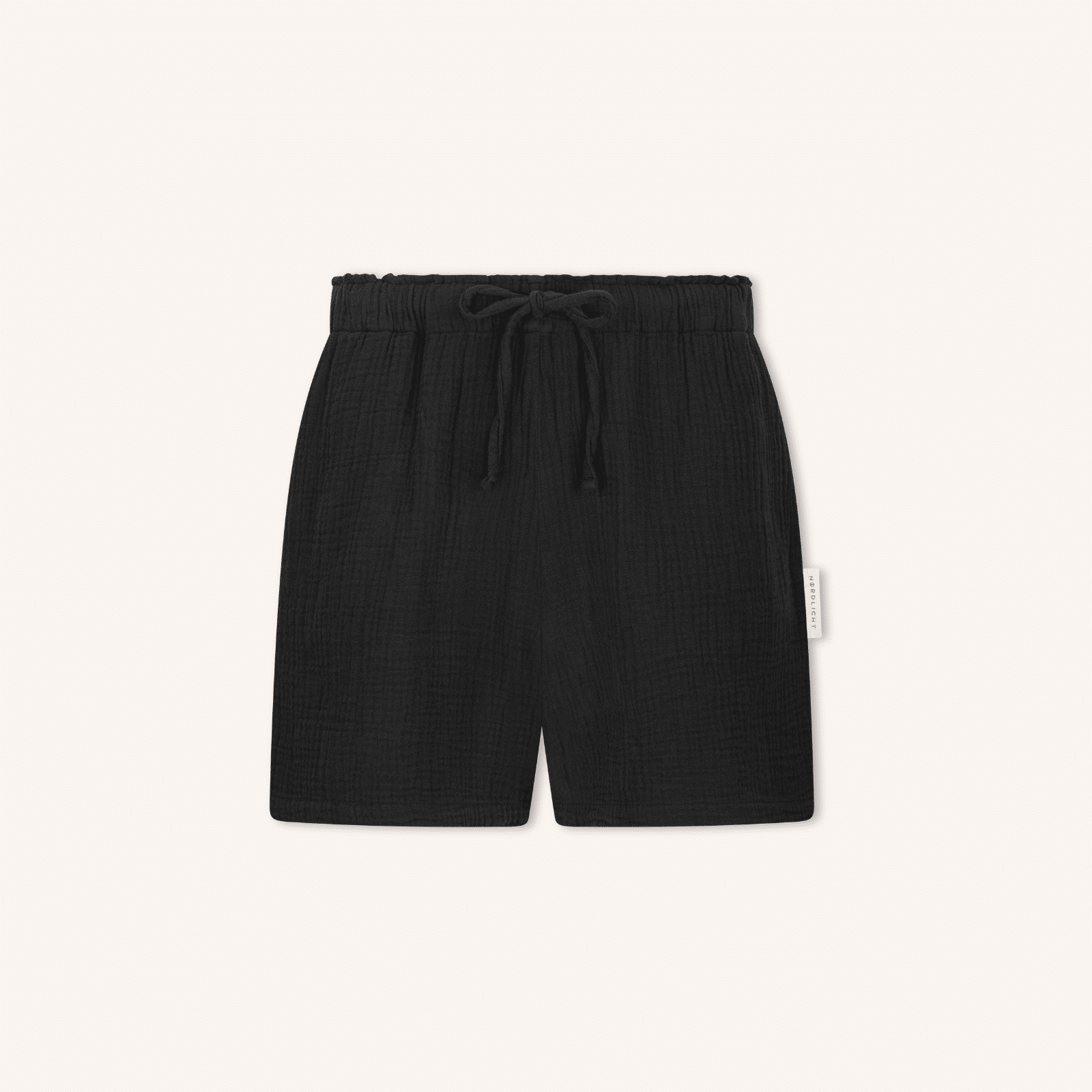 Nordlicht Leja Musselin Shorts Damen Schwarz Bio-Baumwolle