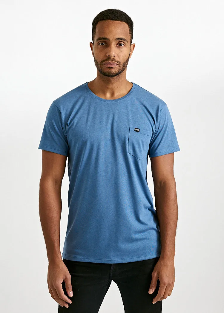 Wijld Woodshirt Alex Pocket Herren T-Shirt Bijout Blue