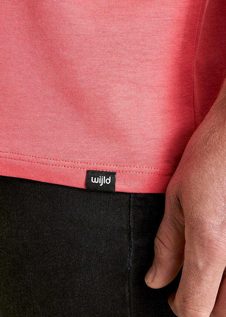 Wijld James WoodShirt Herren Cayenne Red Lyocell