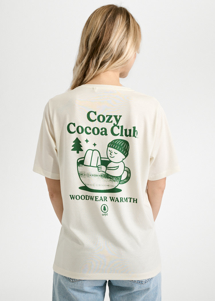 Wijld Tilda Cozy Cocoa Club Damen T-Shirt Lyocell