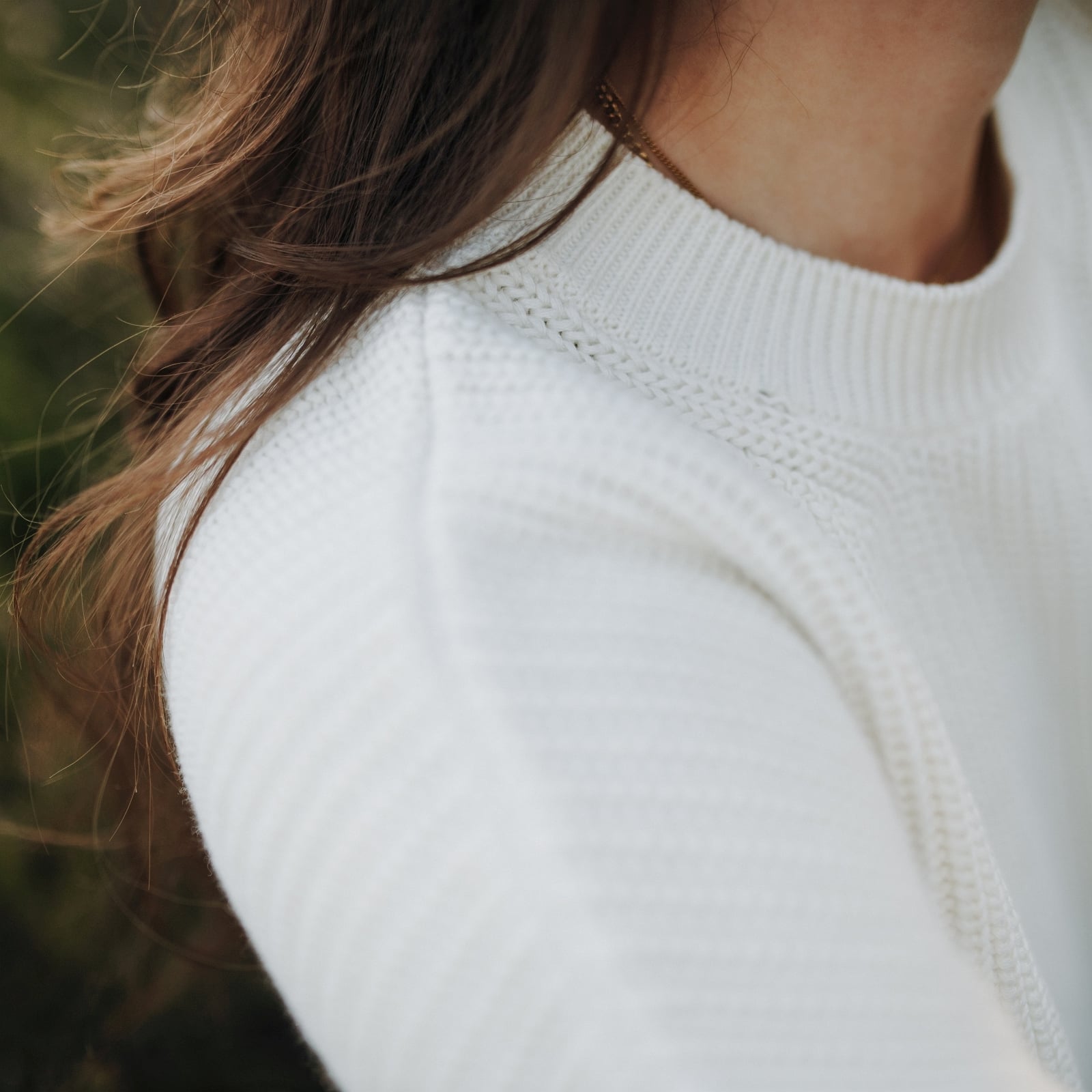 Nordlicht Mara Grobstrick Pullover Natur Bio-Baumwolle