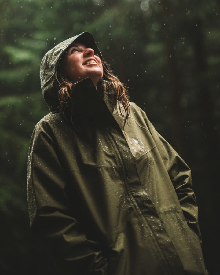 NIKIN TreeJacket Rain Regenjacke Damen Dark Olive Wasserdicht