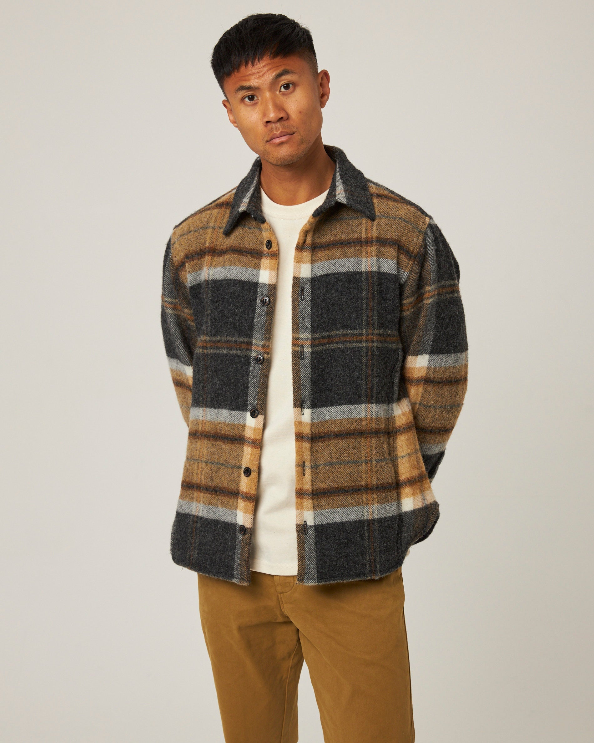 Peregrine Wool Overshirt Hemdjacke Redcliffe Britische Wolle